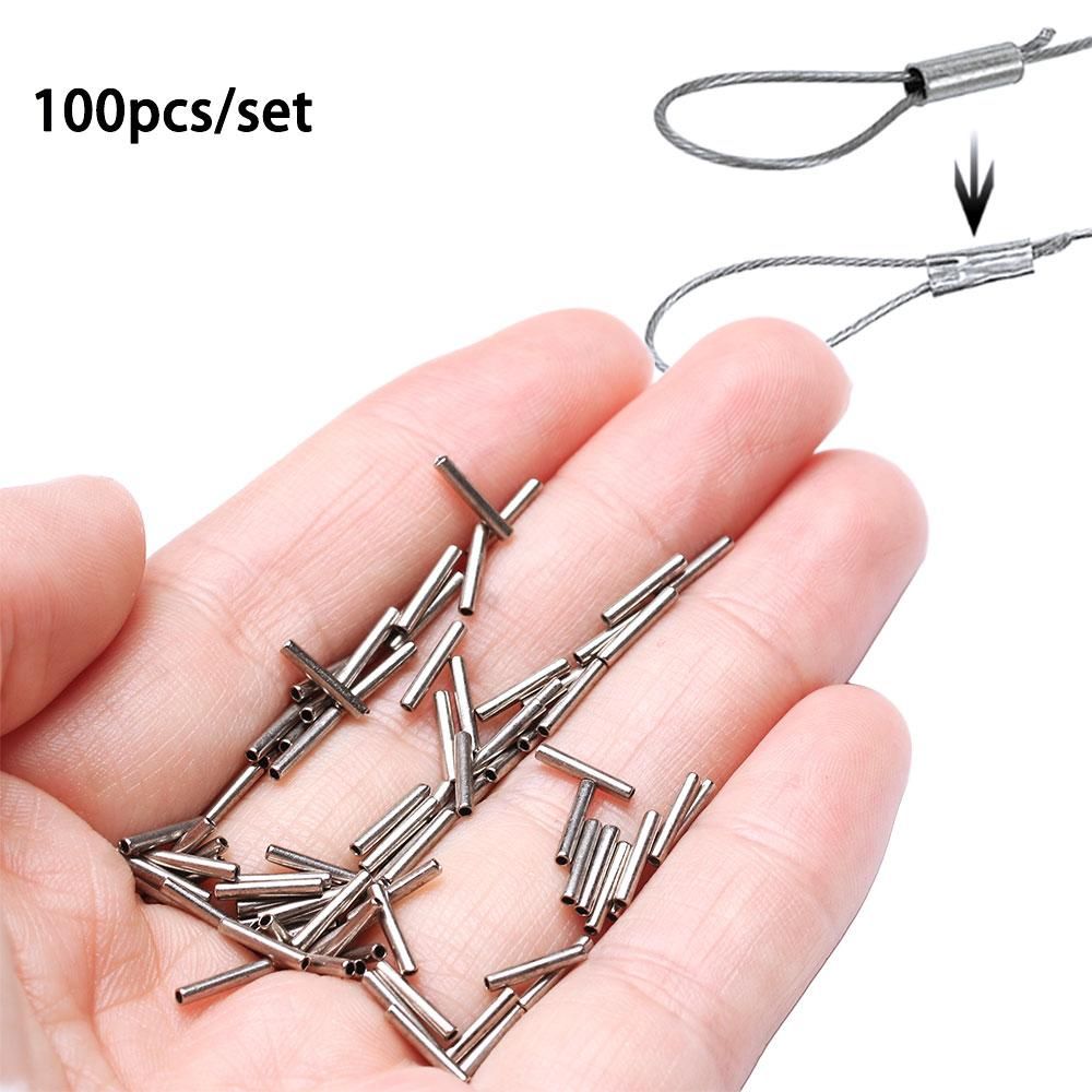 Monofilament Line - 100 Stück rundes Silber Kupfer Angel