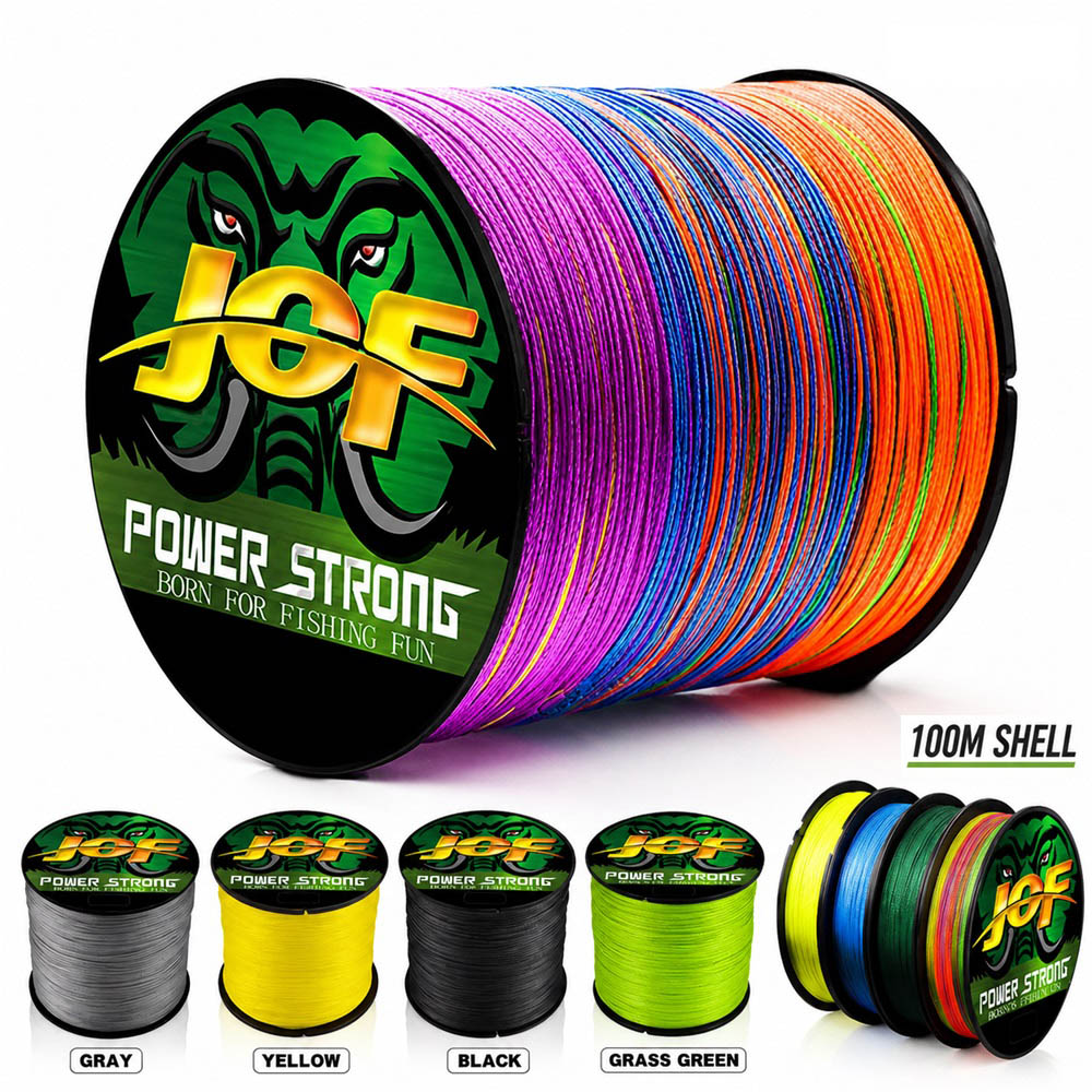 Freshwater Line - JOF 4X Geflochtene PE-Angelschnur 100M 300M