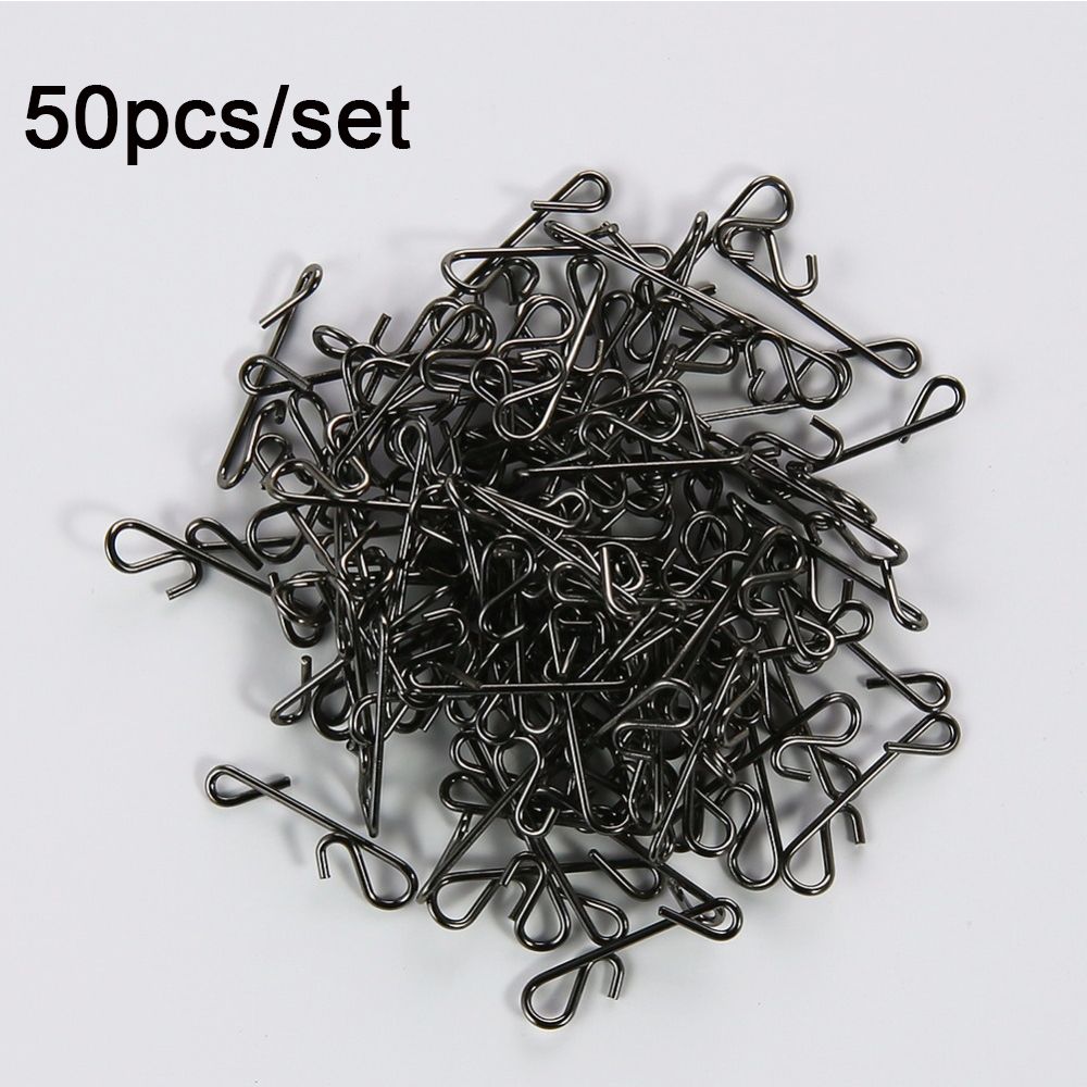 Monofilament Line - 50 stücke Minfishing Angeln Snap Edelstahl